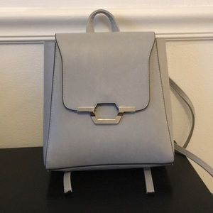 Small Grey Backpack Purse
